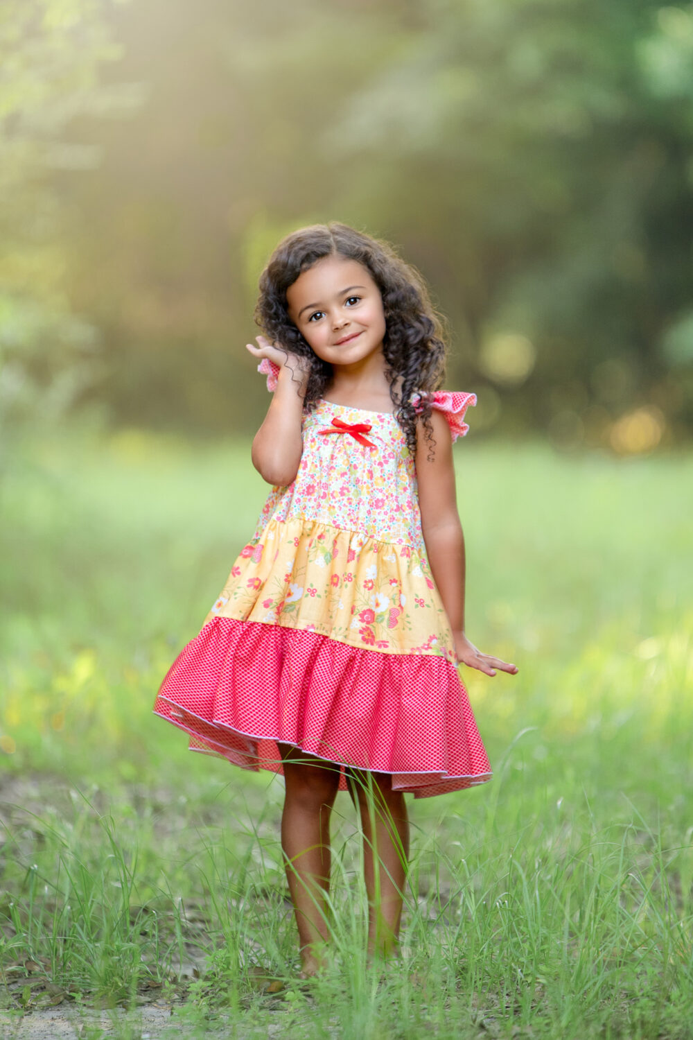 Girls Sunshine Strawberry Dress