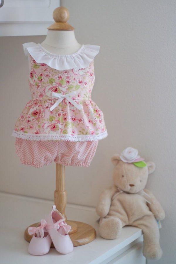 Kinder Kouture Baby Pink Summer Blooms Baby Set