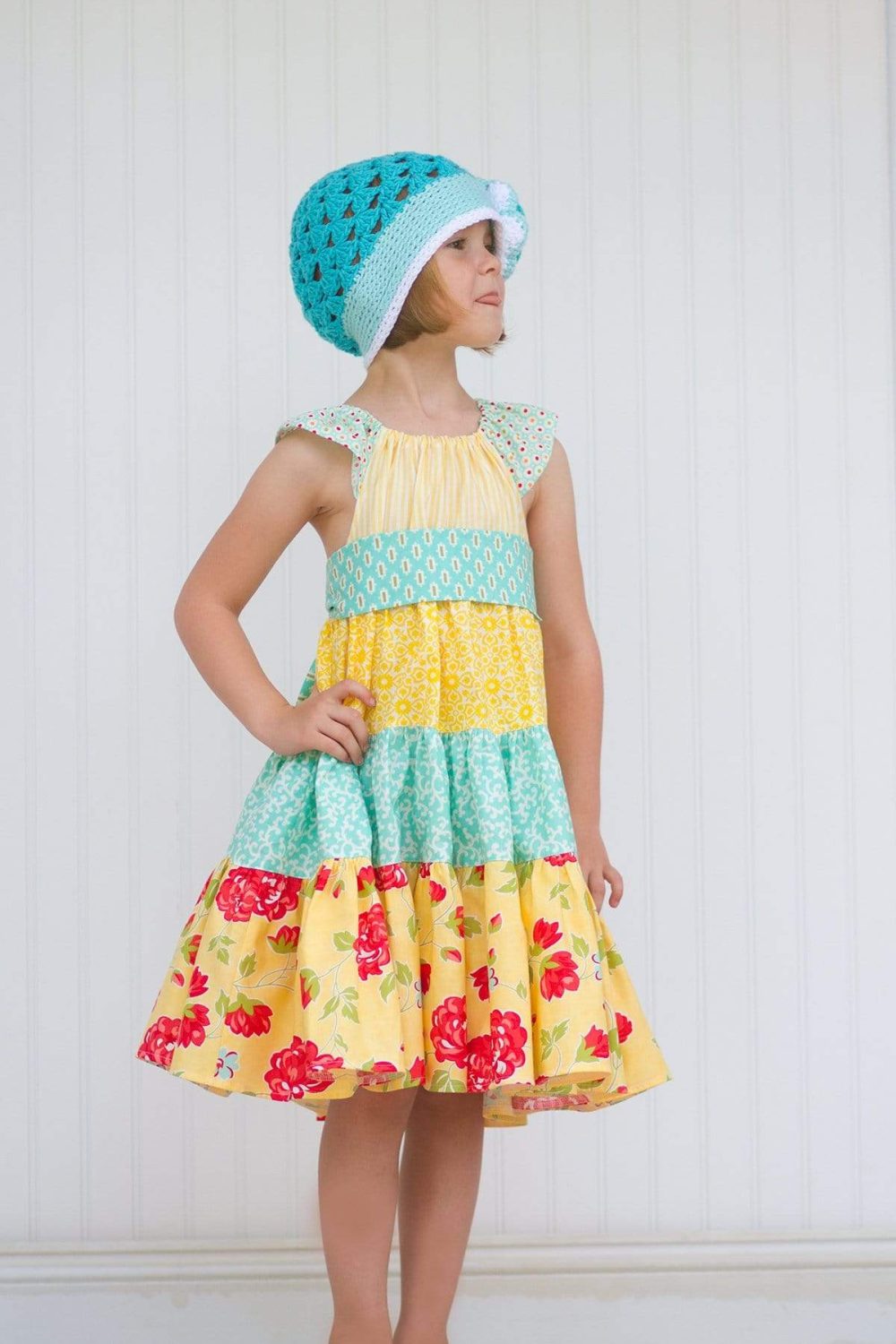 Banana Blooms Dress - Kinder Kouture