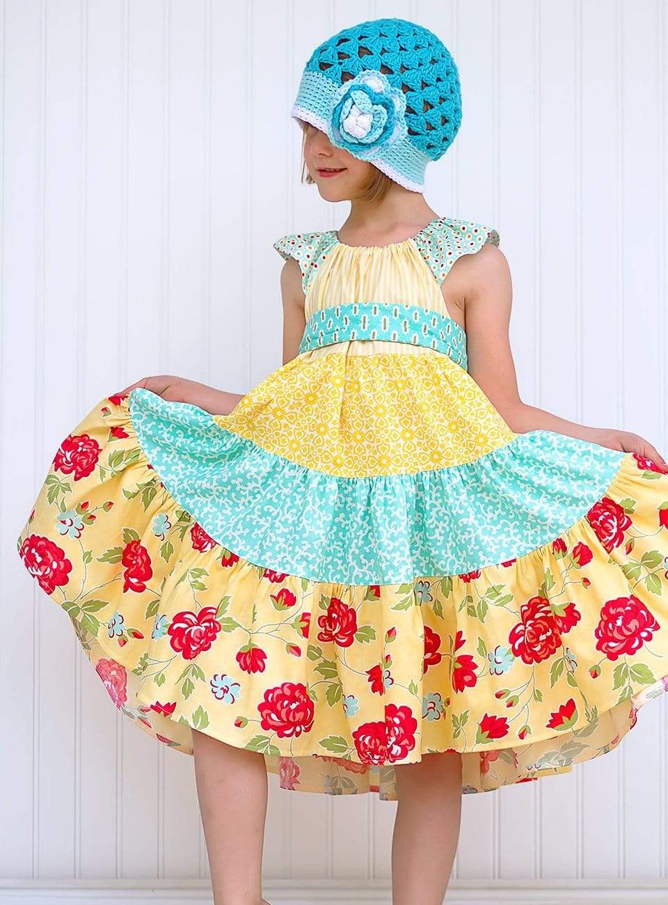 Banana Blooms Dress - Kinder Kouture