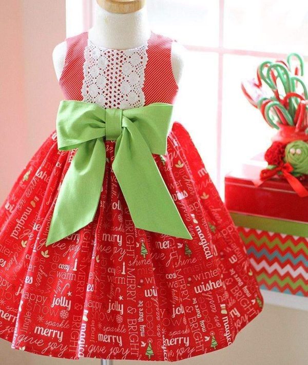 Christmas Girls Jolly Wish List Dress - Kinder Kouture