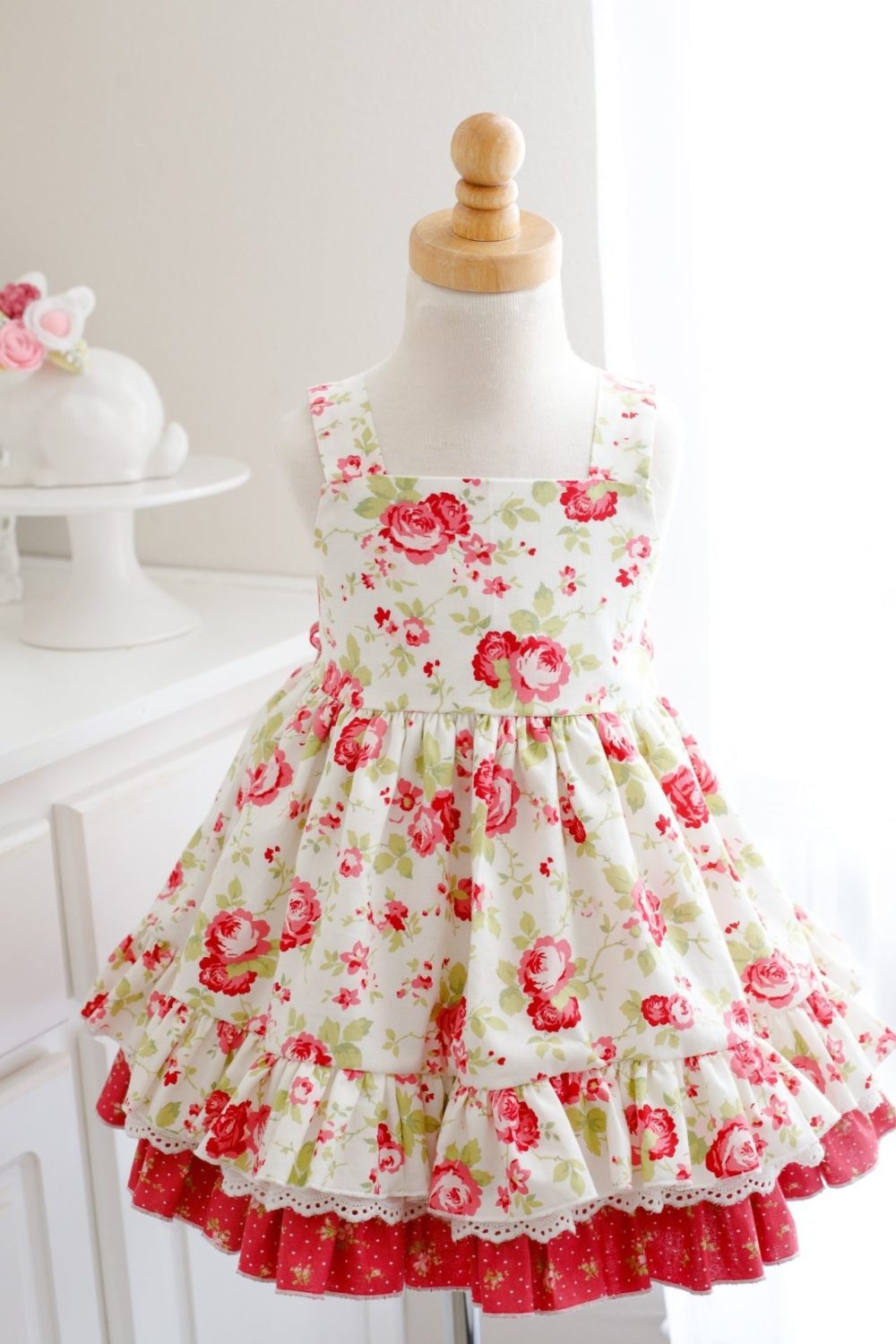 Country Cottage Rose Baby Dress - Kinder Kouture