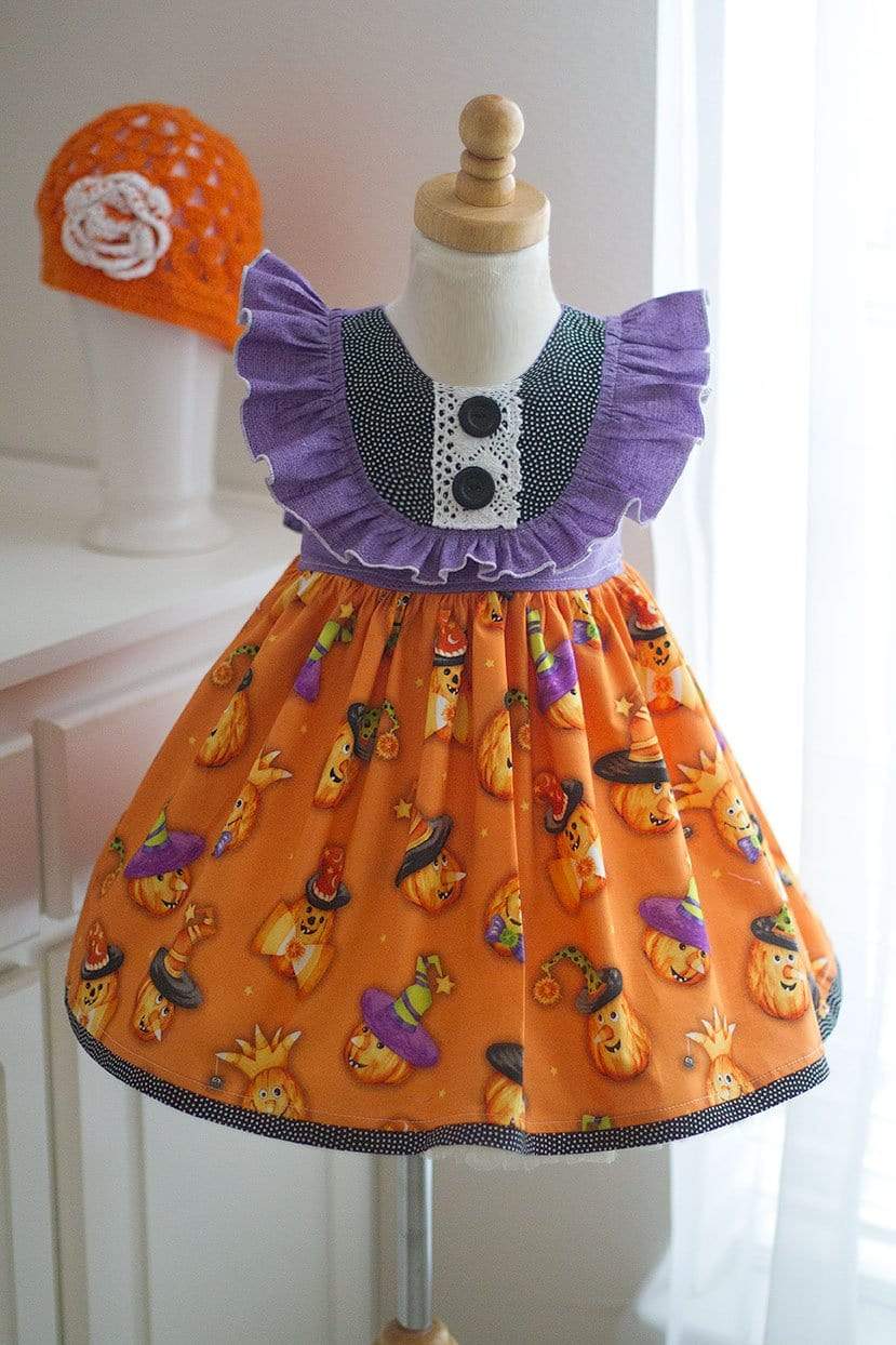 Kinder Kouture Dress Halloween Pumpkin Party Girls Dress