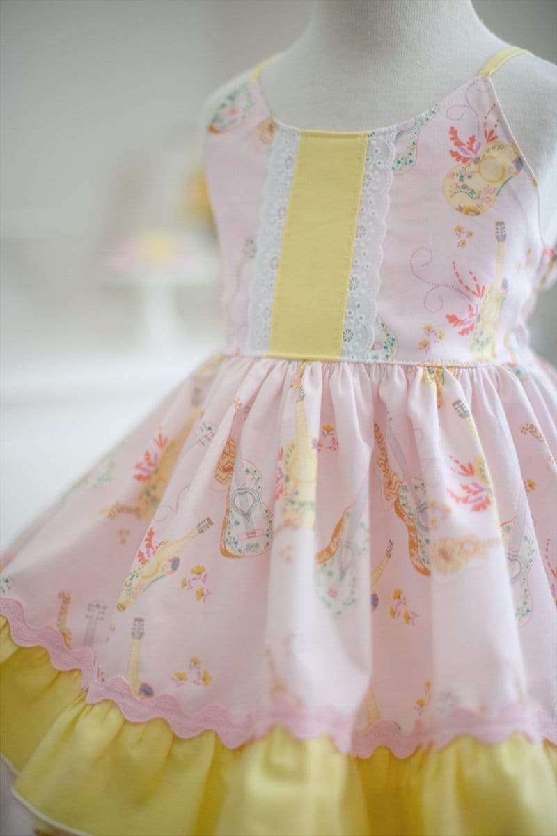 Kinder Kouture Dress Little Pink Guitar Dress