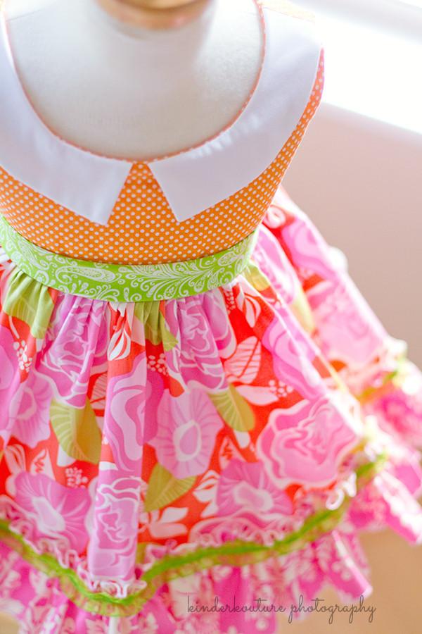 Lecien Dress Tangerine Sorbet Dress