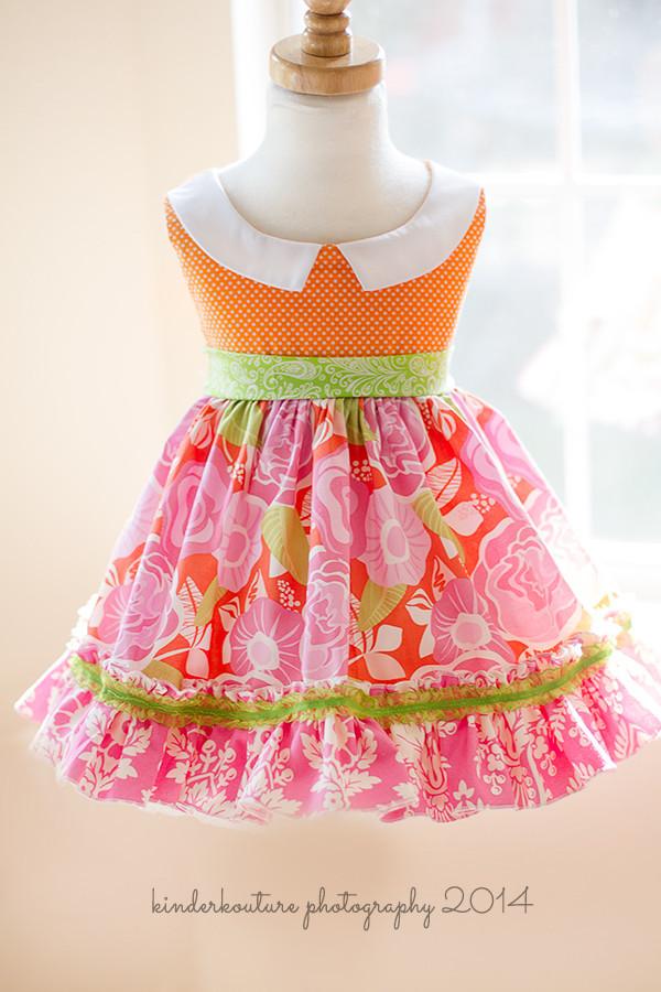 Lecien Dress Tangerine Sorbet Dress