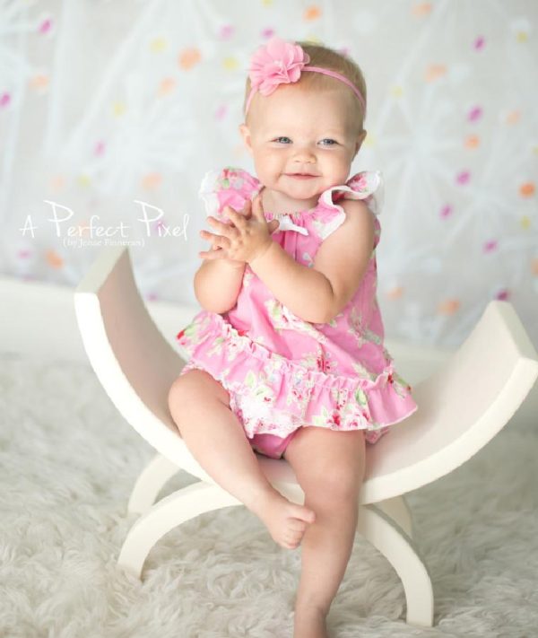 Pink Floral Baby Bubble - Kinder Kouture