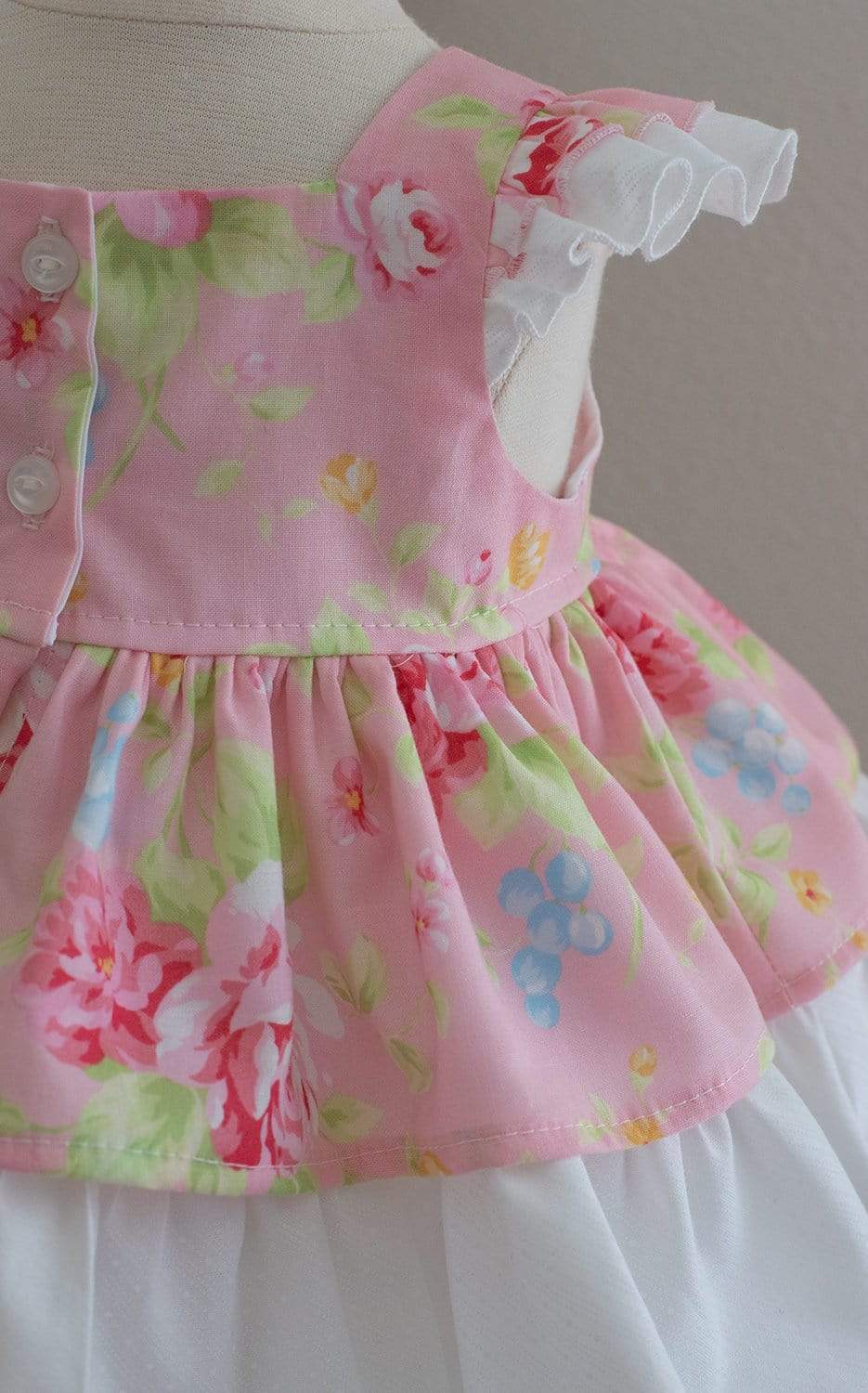 Pink Floral Baby Dress - Kinder Kouture