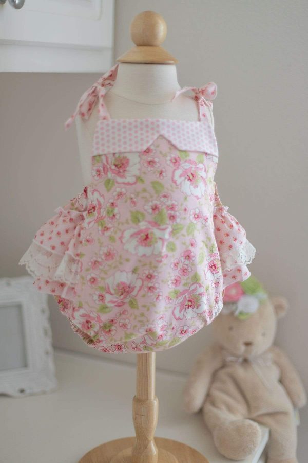 Pink Summer Blooms Baby Bubble - Kinder Kouture