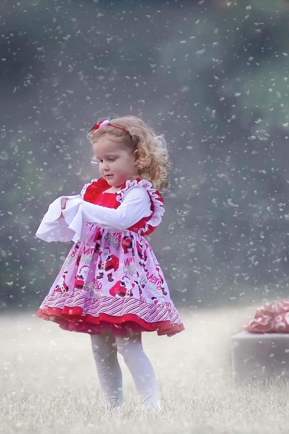 Kinder Kouture Ready-To-Ship 2T RTS Sugarplum Santa Dress