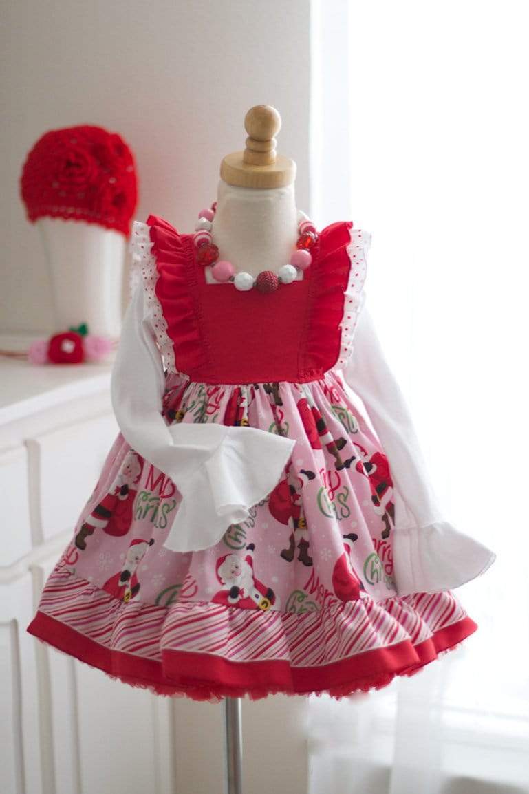 Kinder Kouture Ready-To-Ship 2T RTS Sugarplum Santa Dress
