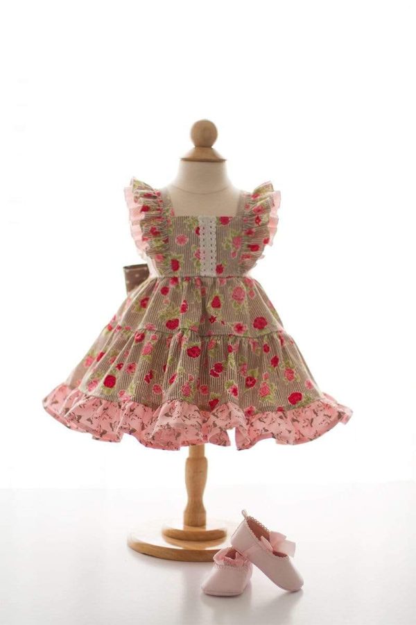 Kinder Kouture Ready-To-Ship RTS Bunny Blooms Flutter Dress 12-18mos