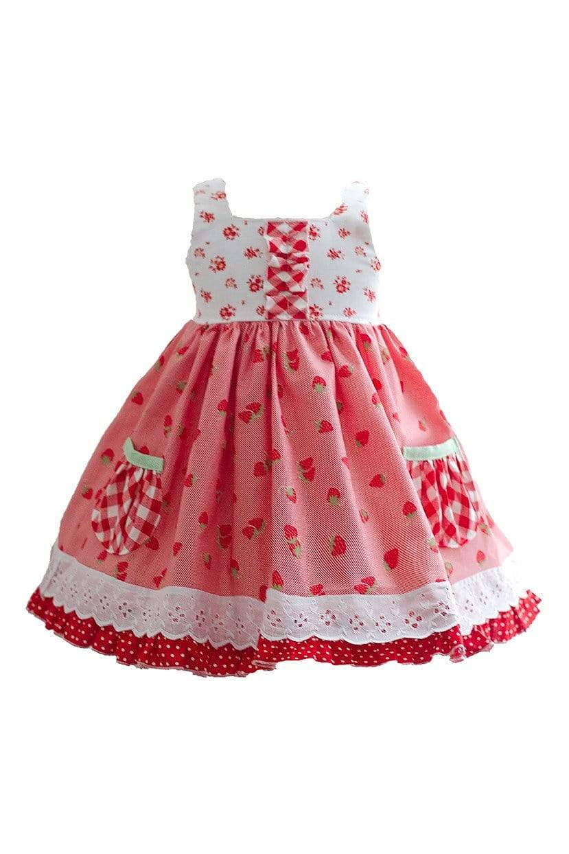 Kinder Kouture Ready-To-Ship RTS Strawberry Sweetheart Dress 2T