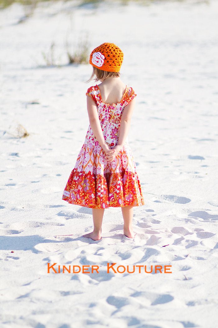 Summer Tangerine Dream Dress - Kinder Kouture
