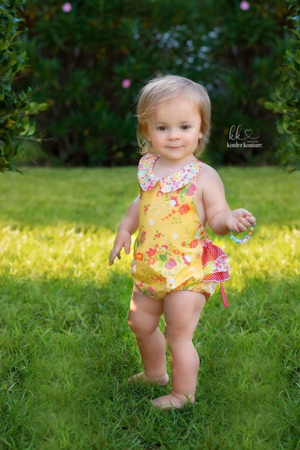 Sunny Strawberry Baby Bubble/Romper - Kinder Kouture