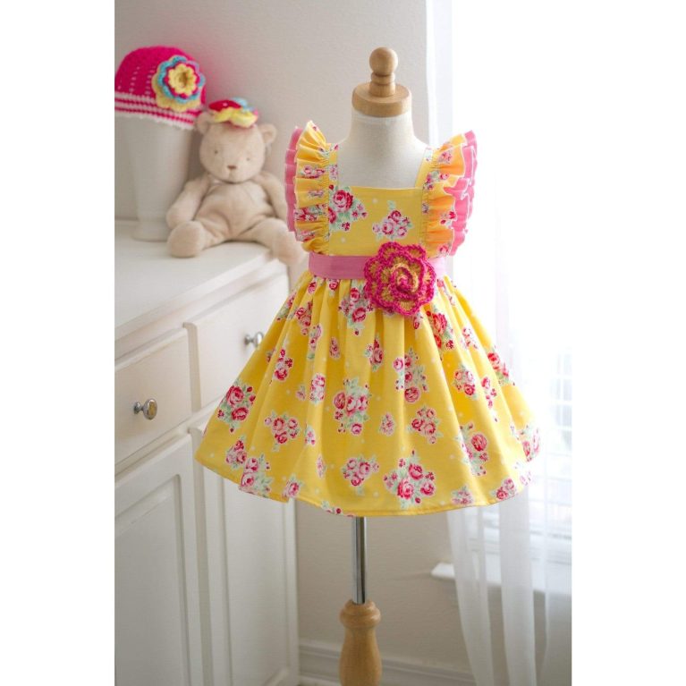 Yellow Rose Dress - Kinder Kouture